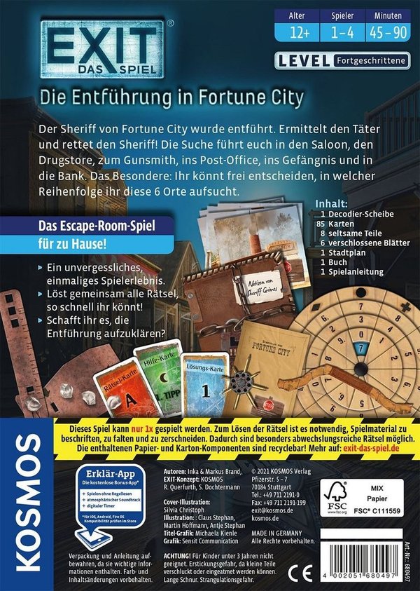 Exit - Das Spiel - Die Entführung in Fortune City