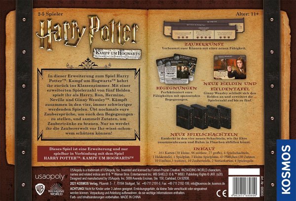 Harry Potter - Kampf um Hogwarts: Zauberkunst + Zaubertränk (Erw.)