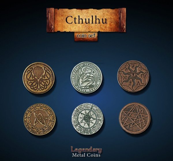 Münzen-Set (Coins) - Cthulhu