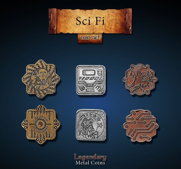 Münzen-Set (Coins) - Science-Fiction