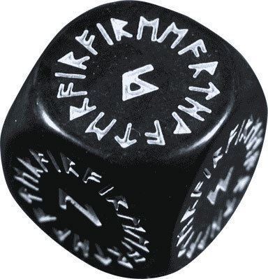 Runenwürfel schwarz