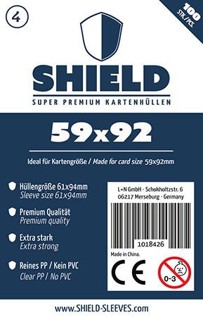 Shield Sleeves (59x92mm)